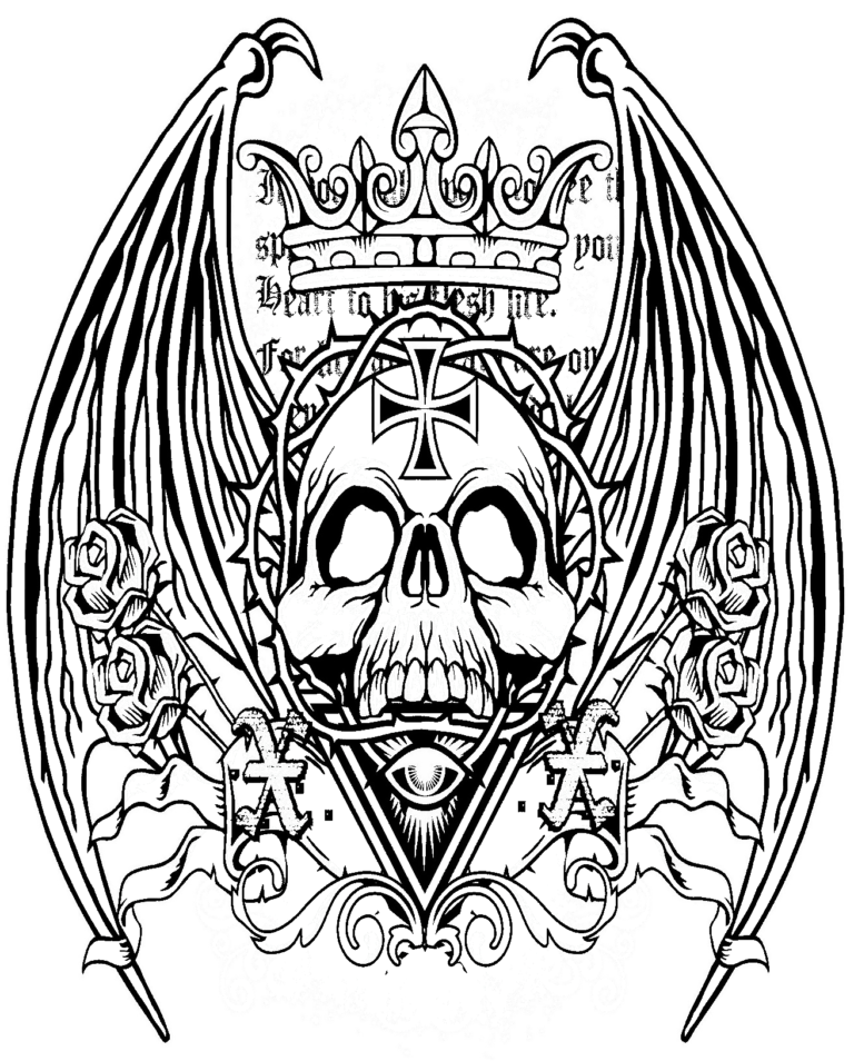 Printable Gothic Coloring Pages