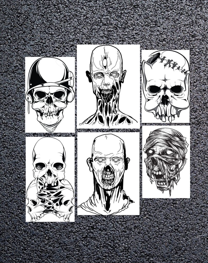 Pure Horror Nightmares – Coloring Book – Home of Rachel Mintz Coloring